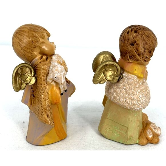 Fontanini Simonetti Italy Christmas Angel Cherub Figurines 4” Lot of 2 Vtg 1988 - Picture 4 of 10